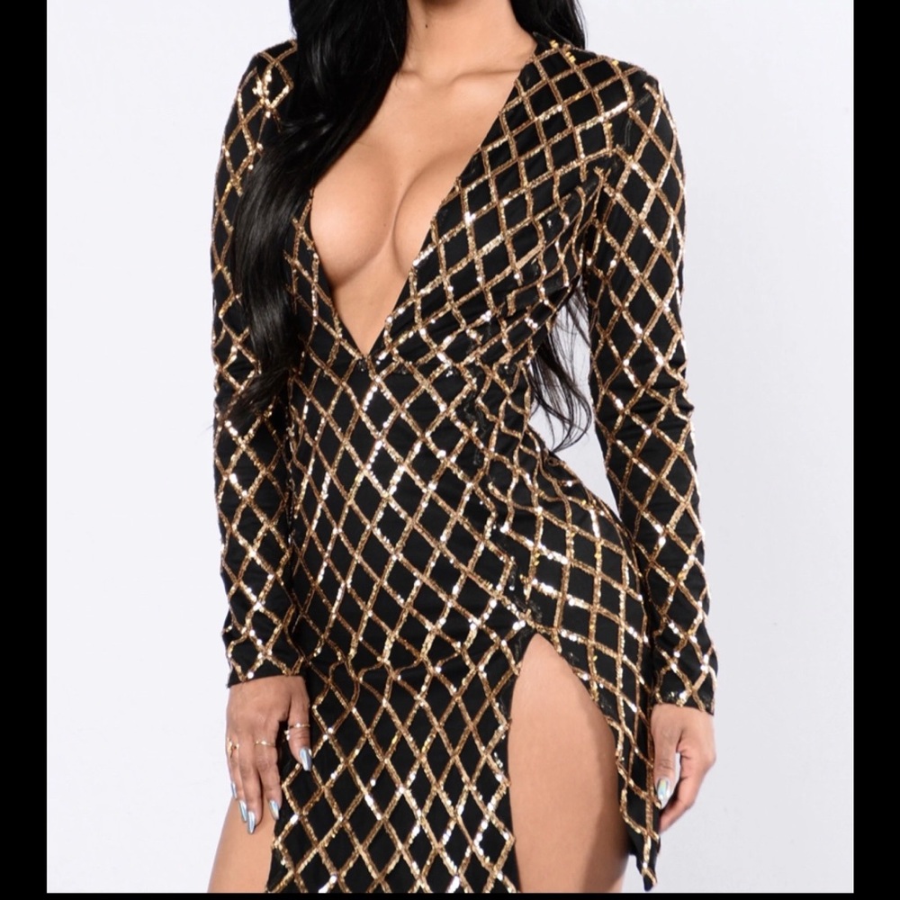 Sequin Fitted Dress New with Tag
